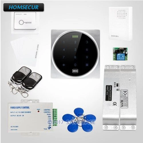 

HOMSECUR Door Lock Anti-Vandal 125Khz RFID Access Control System With Data Copy and Backup Function