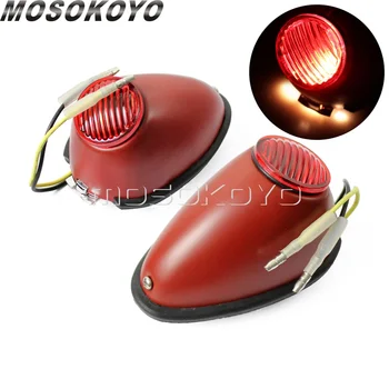 

2 x Sidecar Fender Lights 12V Red Tail Brake Light For BMW Zundapp DS DBK KS KS750 M1 M1M M1S M72 R12 R75 R51 R61 R66 R71 K750