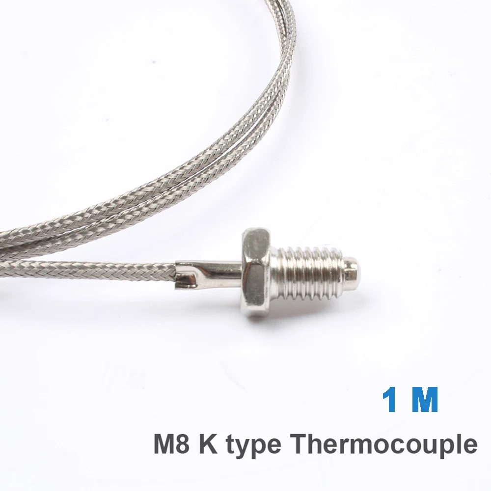 Термопара M6 M8 с резьбой дюймовый термостойкий Температурный датчик температурный зонд Датчик Температуры - Цвет: M8