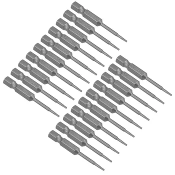

Uxcell 20pcs T15/20/25/5/8 S2 High Alloy Steel Magnetic Torx Head Screwdriver Bits 1/4" Hex DIY Electric Hand Tools