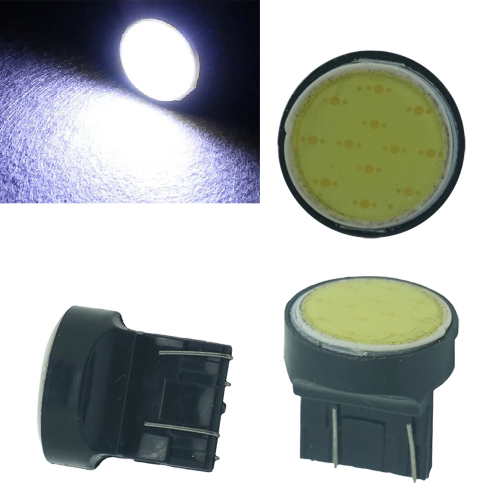 

CQD-Light 1X W21W T20 7443 7440 led auto led cob Car stop Backup Reverse light Rear Front signal Led Xenon White DC 12V