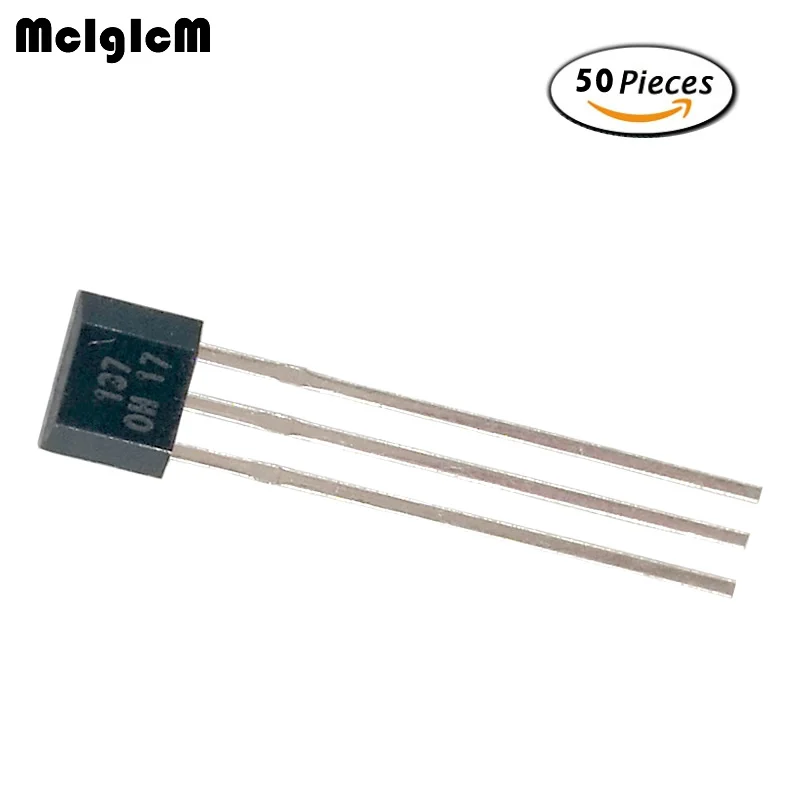 

MCIGICM 50pcs OH137 Hall Effect Sensor for Highly Sensitive Instruments TO-92S In-kind Shooting