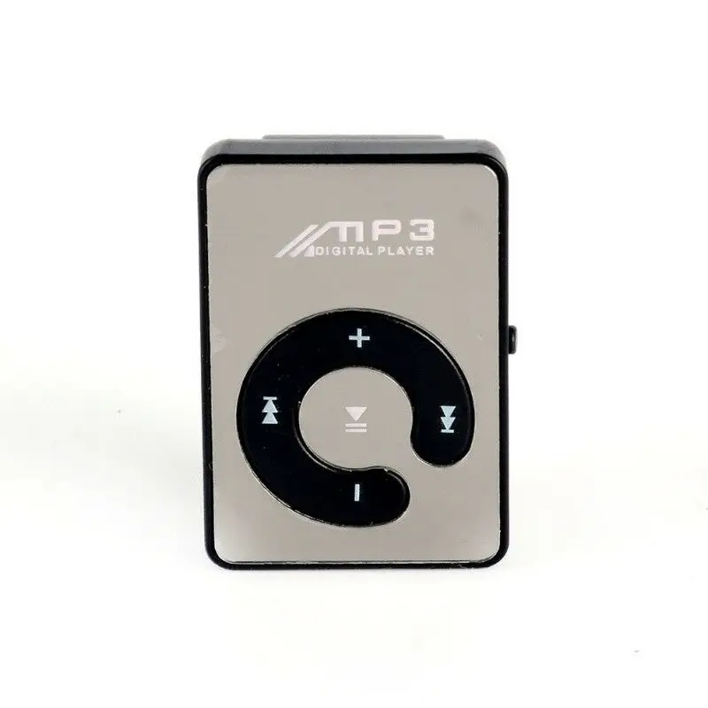 ГОРЯЧАЯ Зеркало Клип USB цифровой Mp3 музыкальный плеер Поддержка до 8 Гб SD TF карта USB