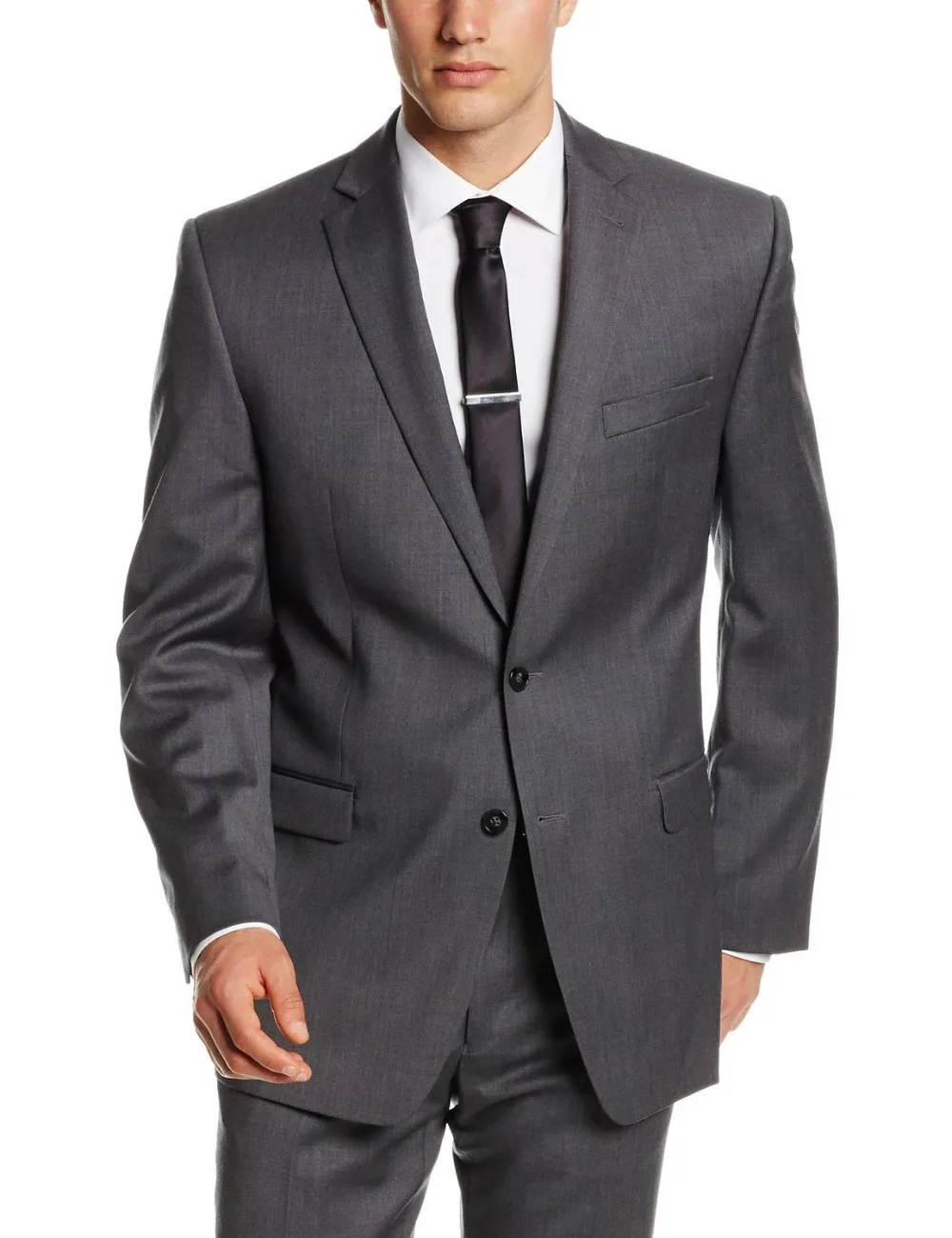 Top Selling custom made New /Dark grey Two Piece Suit with Jacket and ...