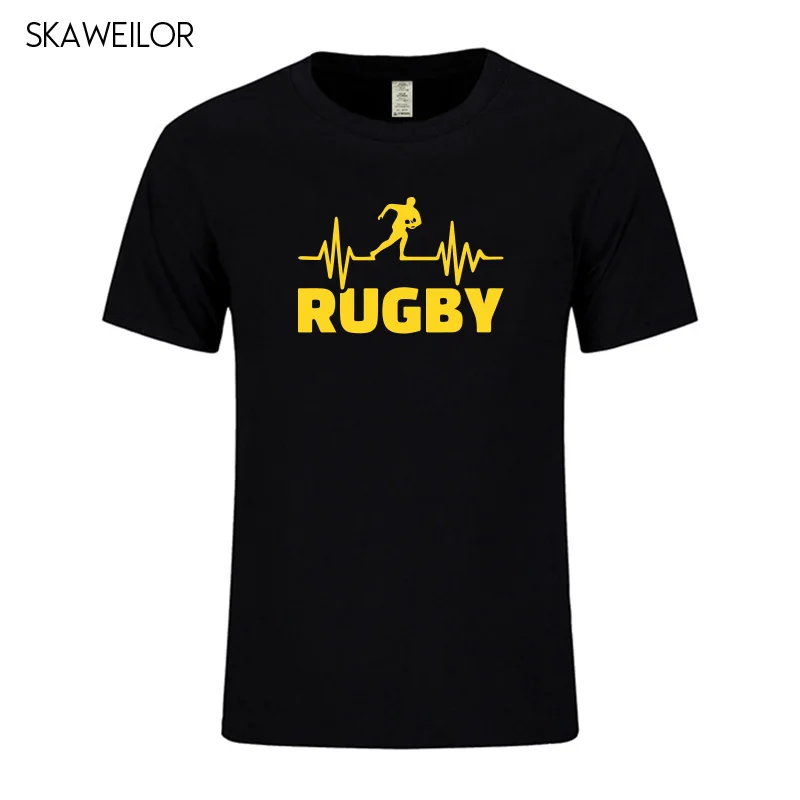 نبضات rugbying قمصان الرجال الصيف أزياء قصيرة الأكمام تي شيرت القطن مضحك المطبوعة قمم الرياضية رجل قمزة نبضات rugbying قمصان الرجال الصيف أزياء قصيرة الأكمام تي شيرت القطن مضحك المطبوعة قمم الرياضية رجل قمزة