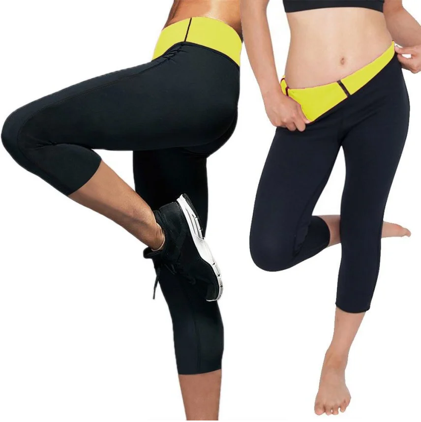 Women Neoprene Slimming Sweating Sauna Suit Waist Elastic Body Hot Shaper Sport Gym Pants Trousers