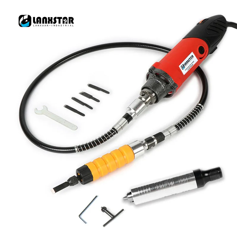 Lanxstar 7500WS мощная подвесная мини дрель для вращающихся инструментов Dremel с гибким