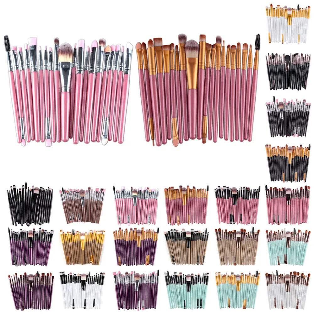 

Professional 20Pcs Makeup Brushes Set Makeup Brushes Powders Foundation Eyeshadow Make Up Brushes Cosmetics Soft Synthetic Hair