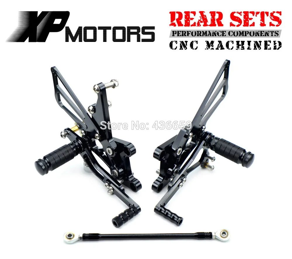 

CNC Billet Race Adjustable Foot pegs Foot Control Kits Rear Sets For Triumph T509 Speed Triple T509 1997 98 99 00 01 2002 Black