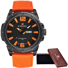 NAVIFORCE 2016 Hommes de Montre De Luxe Militaire Montre Hommes montre À Quartz Sport Date Horloge Marque Hommes Casual Nylon Montre 9066