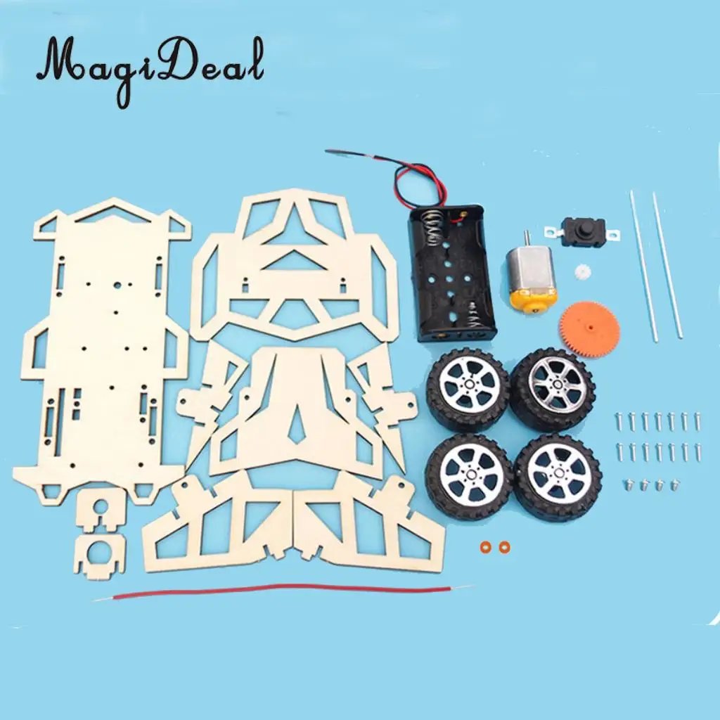 DIY Electric Motor Kids Educational Toy Car Robot Tank Motor Gadget Kit Model for Early Physical Learning Children Science Toys	