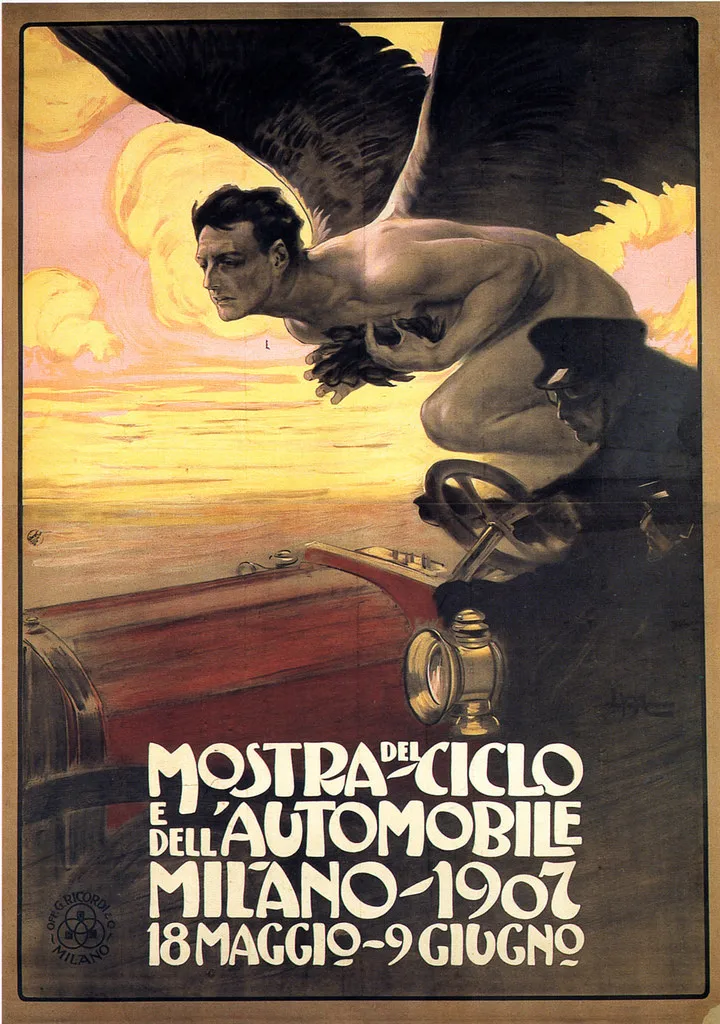 Vintage Advertising Poster car and motorcycle show, Milan, 1907 Classic Canvas Paintings Wall Posters Stickers Home Decor Gift
Vintage Advertising Poster car and motorcycle show, Milan, 1907 Classic Canvas Paintings Wall Posters Stickers Home Decor Gift
