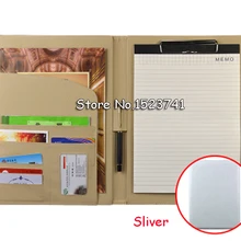 Бизнес многофункциональный A4 кожаный менеджер папка для контракта высокого качества