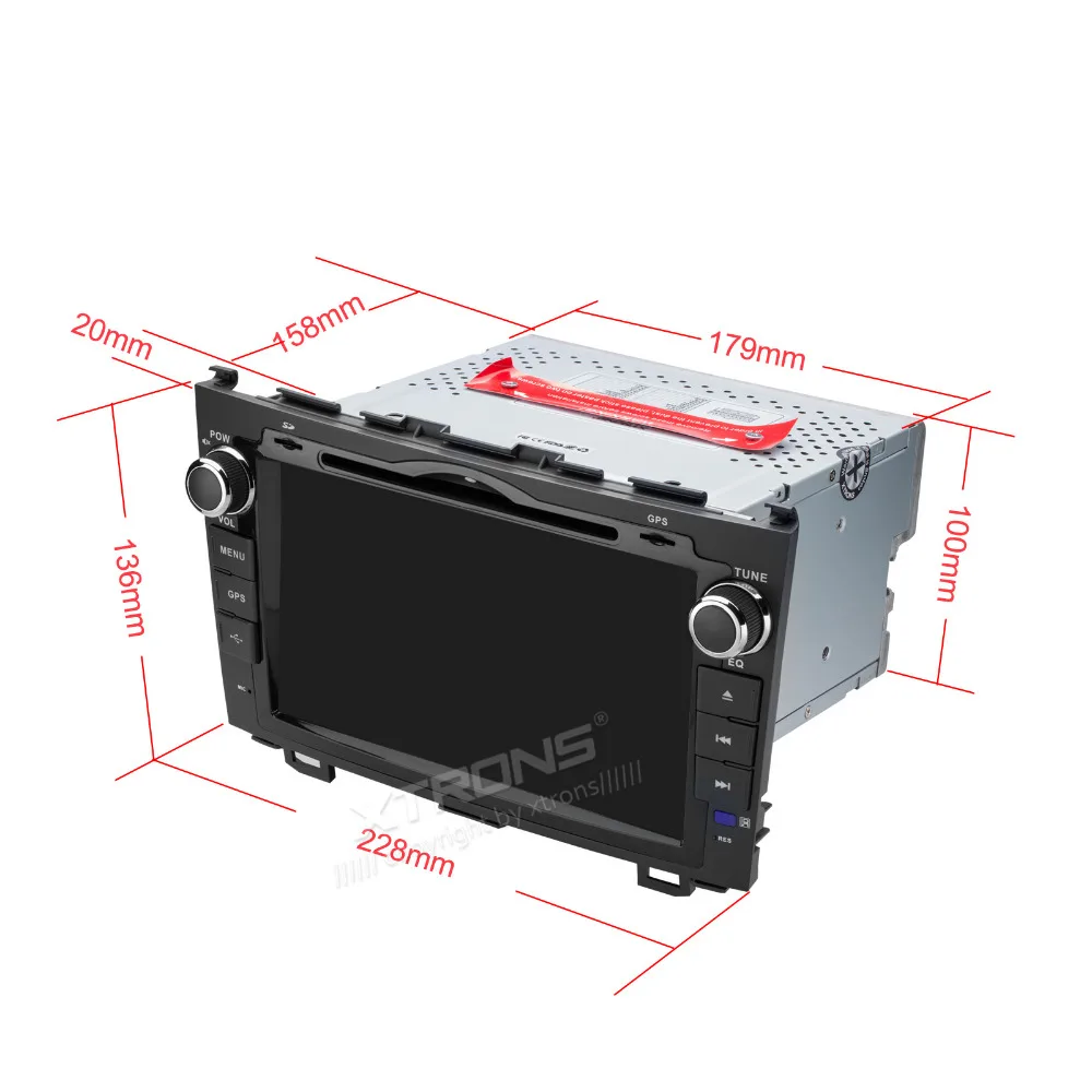 Excellent XTRONS 8" HD Digital Touch Screen 2 din Car Stereo Radio DVD Player GPS Steering Wheel For Honda CRV 2007 2008 2009 2010 2011 3