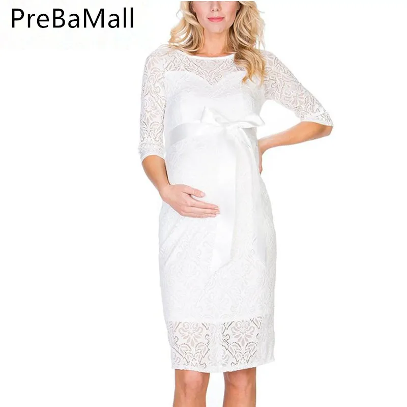 

Sexy Maternity Dresses Photography Wedding Evening Party Dress For Pregnant Women Fashion Lace Pregnancy Dress Clothing C0066