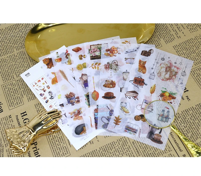 Girl Cartoon Stickers Anime Cute Kawaii Sticker Mobile Phone Book Gift DIY Ablum Diary Scrapbooking decoration label Stickers