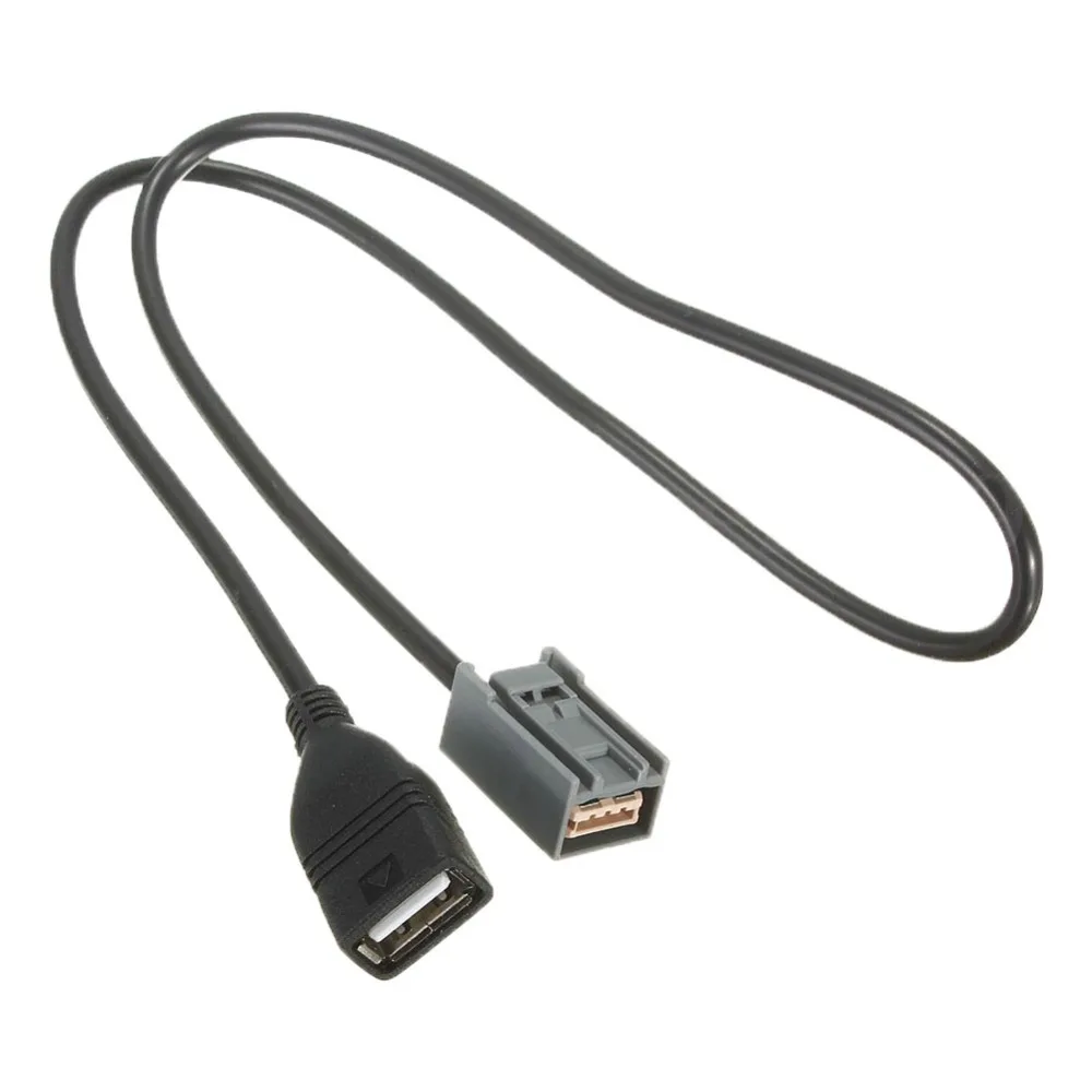 Высококачественный Aux USB 2,0 кабель адаптер Женский Портативный Сильный 63 см порт для Honda Civic Jazz CR-V Accord стерео Mp3#270012