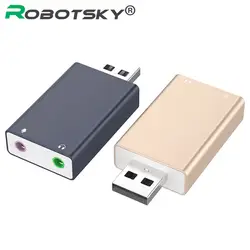 Внешний USB 2,0 7,1 CH виртуальный аудио адаптер Звуковая карта с 3,5 мм Aux для Windows XP/Vista/ 7/8 Mac Linux звуковая карта USB