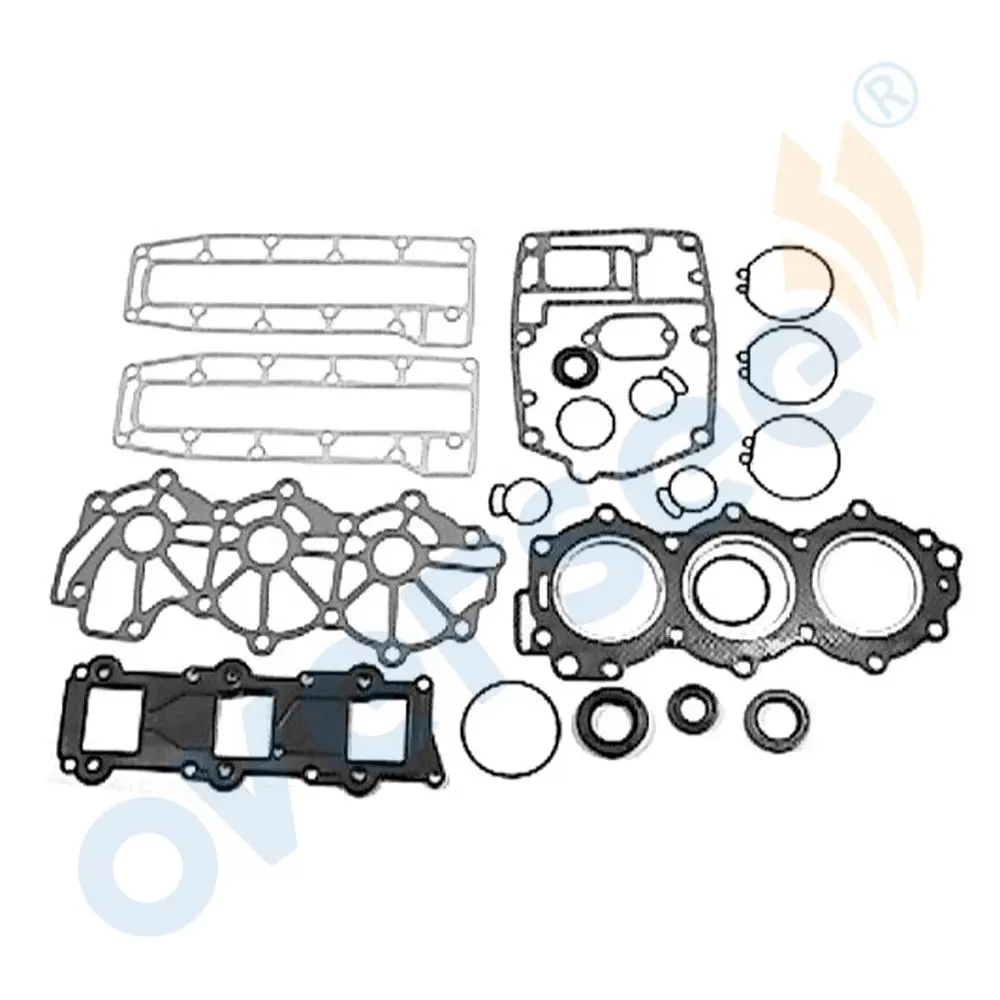 6J8-W0001-00 OUTBOARD GASKET SET KIT REPLACES FOR YAMAHA MARINE 25HP-30HP 3CYL  6J8-W0001-03