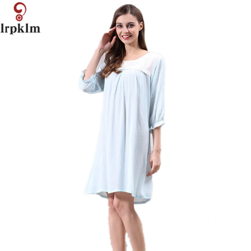 XL Summer Vintage Nightgowns Ladies Dresses Princess Pink Casual