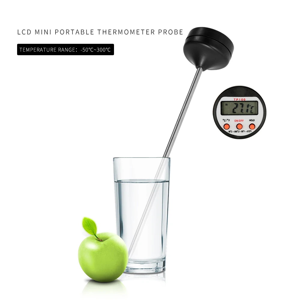 

LCD Mini oven Thermometer Probe -50-300C BBQ Meat Food Cooking thermometer kitchen Temperature Tester C/F Data Hold Function