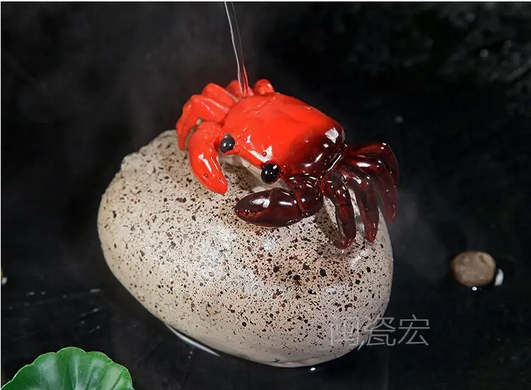 Стиль личности креативный Фиолетовый Глиняный Обесцвечивающий краб с камнем китайский чай ПЭТ кунгфу приборы для чайной церемонии T149