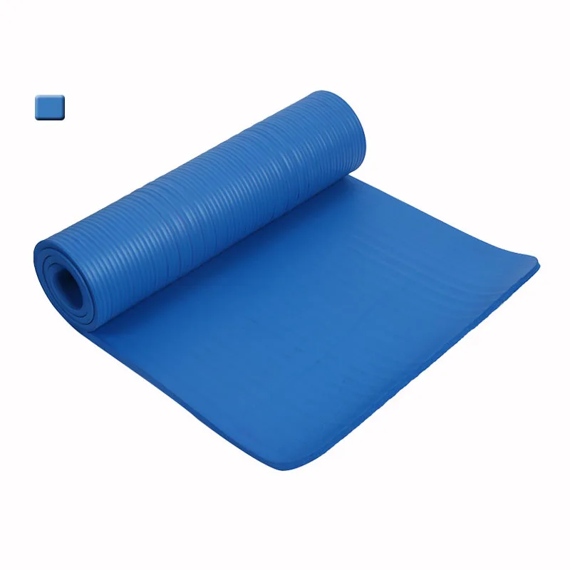 Для начинающих 183X80 см утолщенные Нескользящие коврики для йоги, устойчивый к разрыву NBR коврик для фитнеса, занятий спортом, спортзала, пилатеса, подушечки для занятий спортом - Цвет: Blue