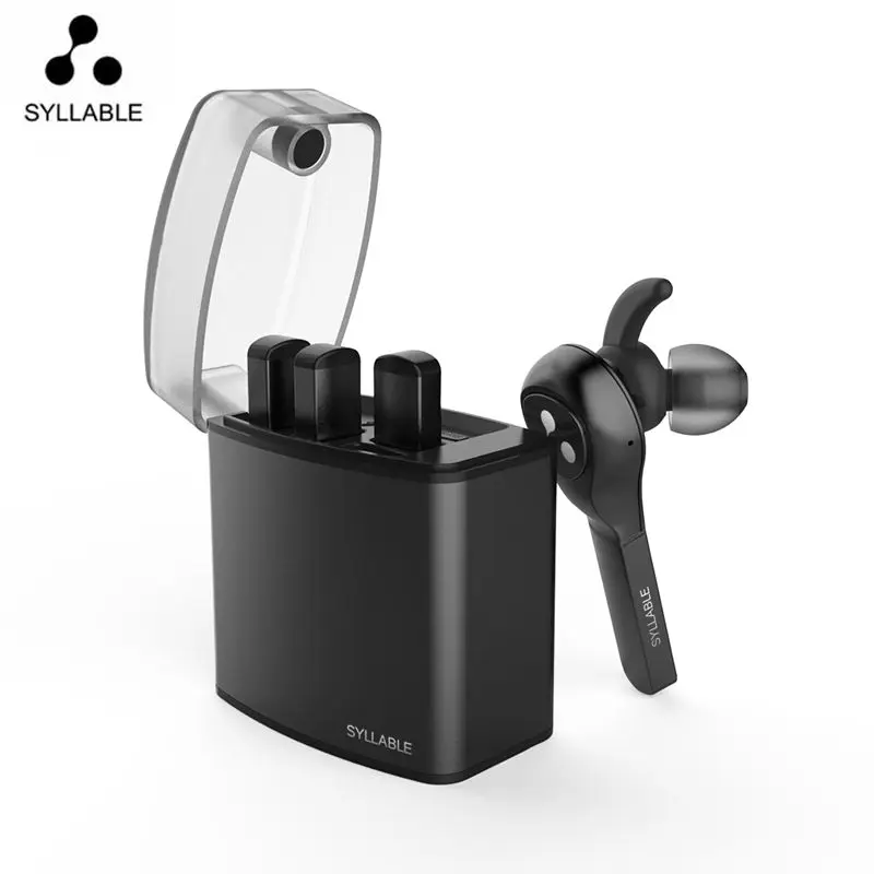 

Latest Syllable 9X TWS Detachable Battery Wireless Bluetooth V4.2 Earphone Portable Lighter Charge Case Bluetooth Headset Earbud
