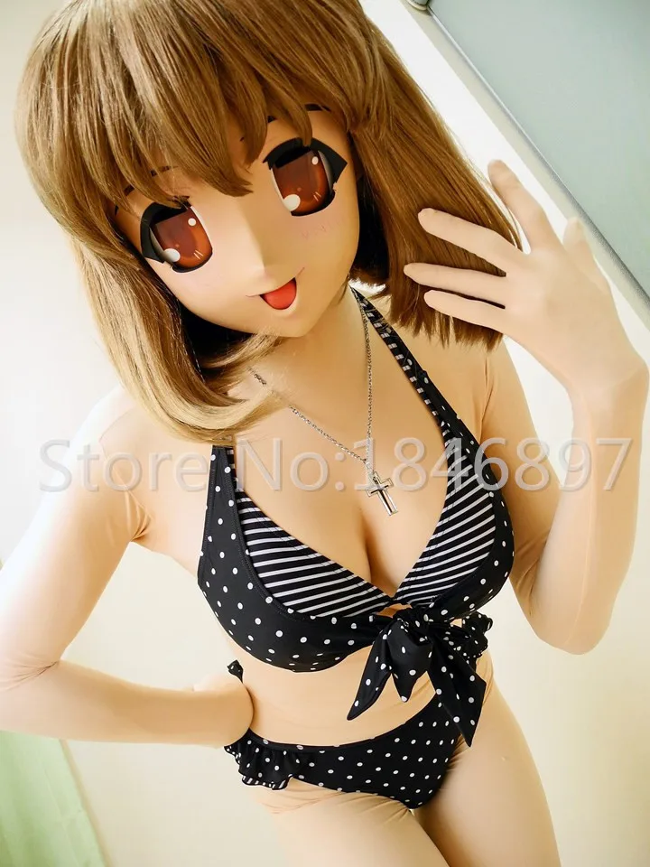 

(MWF029) Luxurious Customized Kigurumi Fetish Second Skin Pink Cotton Kigurumi Fetish Zentai Suits with Cleavage(Breast Shap)