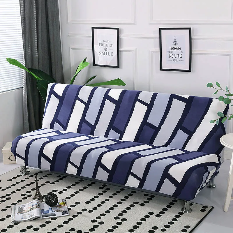  All-inclusive Folding Sofa Bed Cover Stretch Couch Cover Without Armrest Folding Cover for Sofa Bed