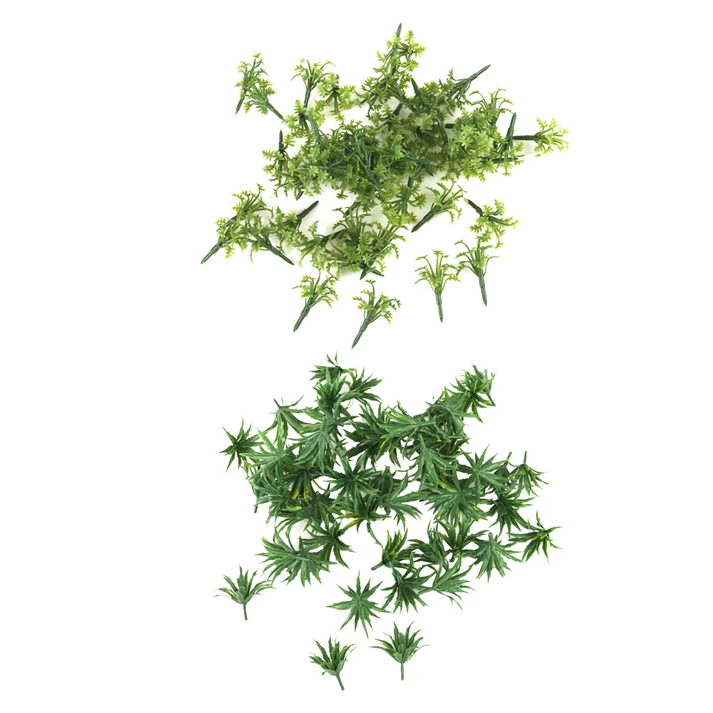 100Green Bushes Shrub HO N Z Architecture Model Railroad Scenery 1:42-1:200