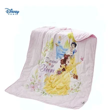 Постельное белье Принцессы Диснея, хлопок, Комплект постельного белья, 120*150 см, односпальная кровать для маленьких девочек и мальчиков, тонкое одеяло, летнее стеганое одеяло