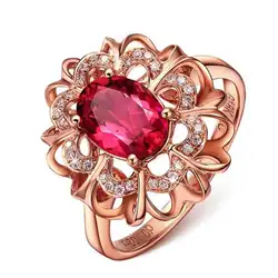 Everoyal изысканный хрусталь цветок кольца для Для женщин Jewelry очаровательный, с мелкими драгоценными камнями золотые кольца аксессуары для