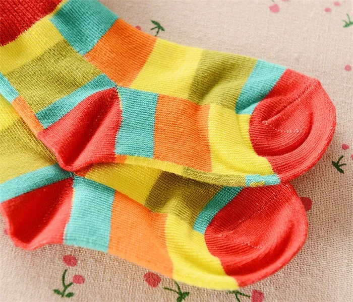 5 пар/лот Акция плед г. весна и осень детские носки, детские цветные носки модели решетки a-cll-015-5