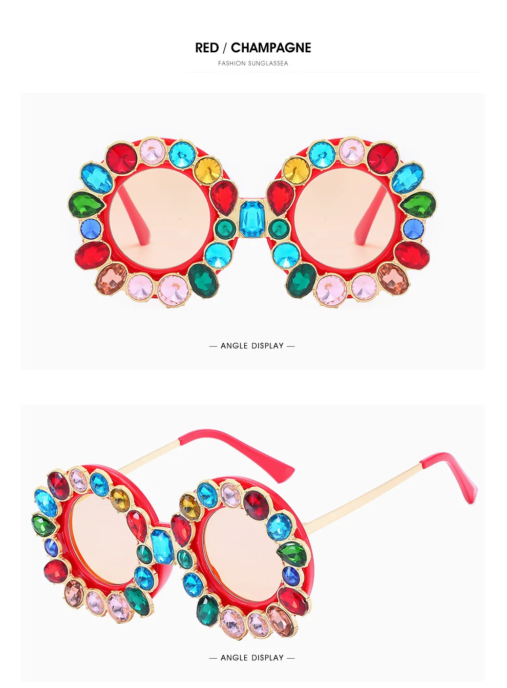 Круглые Солнцезащитные очки женские брендовые дизайнерские Роскошные хрустальные женские солнцезащитные очки летние солнцезащитные пляжные солнцезащитные очки с бриллиантами Lunette de soleil