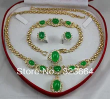 Beautiful natural Necklace bracelet earrings ring Sets