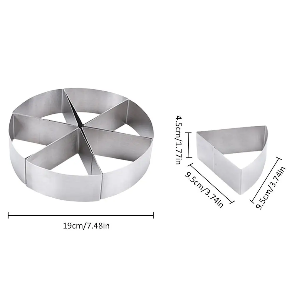 6 отверстий для хлеба треугольная форма жидкая нержавеющая сталь форма для печенья помадка форма для шоколадного пудинга кухонный инструмент для выпечки "сделай сам"