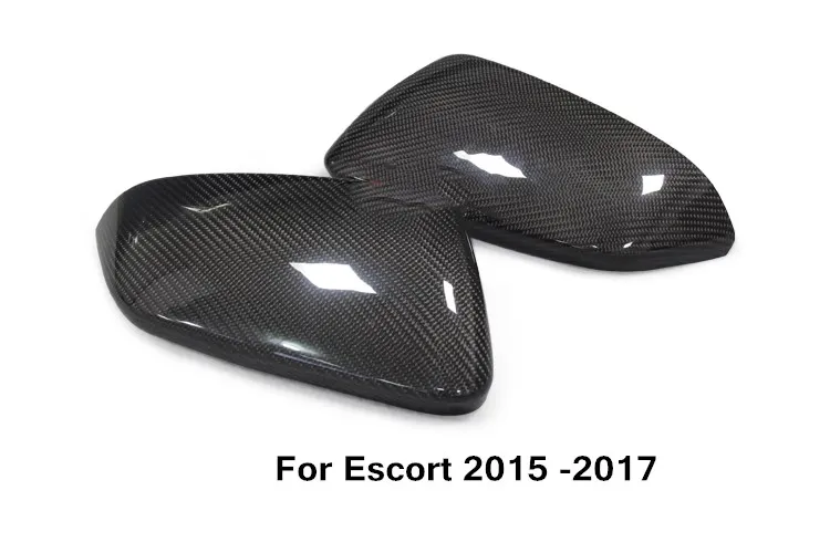 Углерода волокно сменных заднего зеркала Чехлы для мангала модификации автомобиля ford focus kuga Ecsport край mondeo Taurus Escort Fiesta - Цвет: for escort