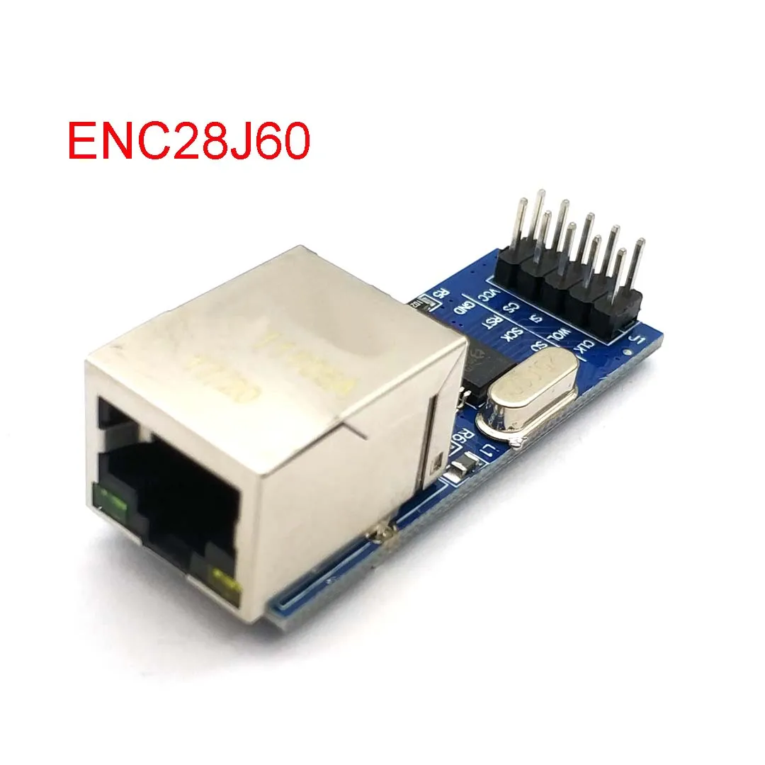 Сетевой модуль ENC28J60 с интерфейсом SPI Ethernet (мини-версия) | Электроника