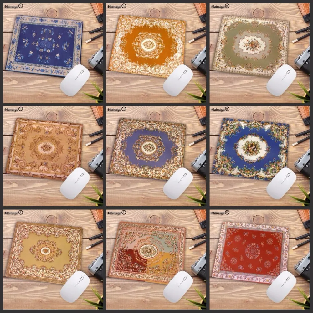 

Mairuige Persian carpet Russia Big Promotion Gaming Mousepad Rubber Anti-slip Mat For CSGO DOTA LOL Anime Game Mouse 18X22CM