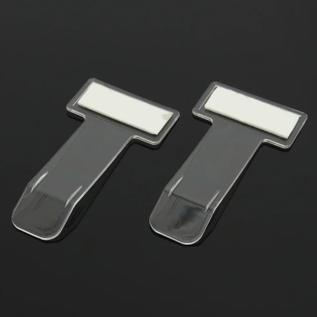 2pcs/set Car Vehicle Parking Ticket Permit Holder Clip Sticker