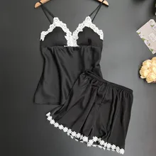 Женское сексуальное кружевное нижнее белье Ночное белье халат комплект с короткой ночной рубашкой ночное белье Модные женские пижамы для женщин женская пижама@ 7