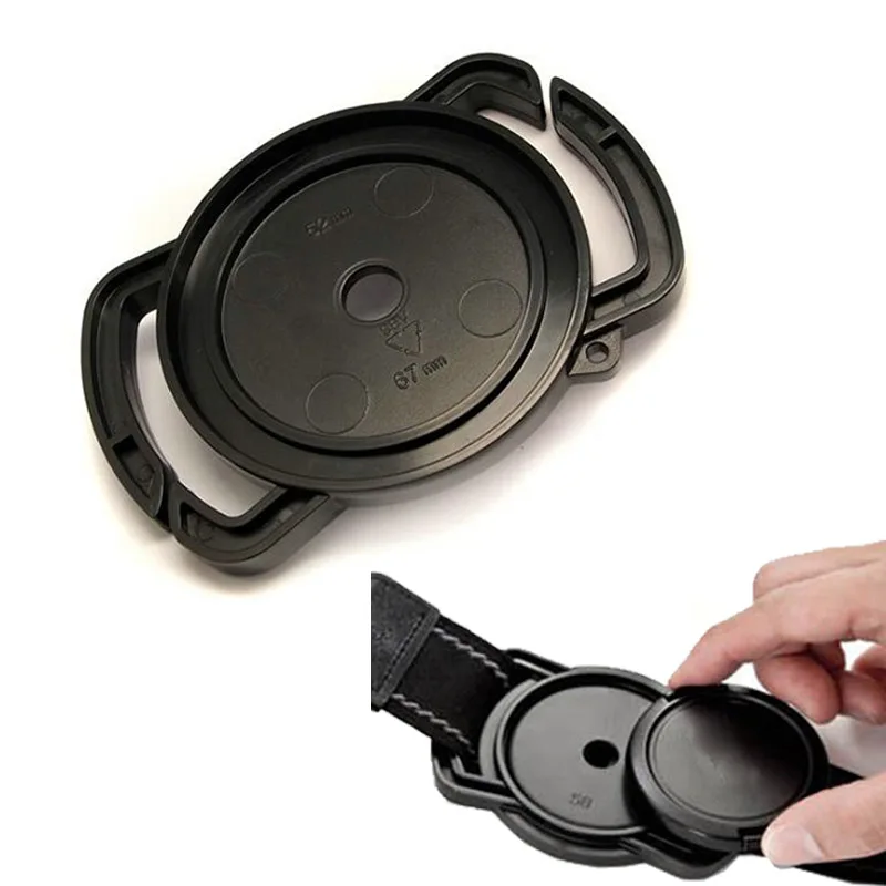 

Camera Lens Cap Holder Keeper Buckle 40.5mm 43mm 49mm 52mm 55mm 58mm 62mm 67mm 72mm 77mm 82mm for Canon Nikon Fujifilm Sony