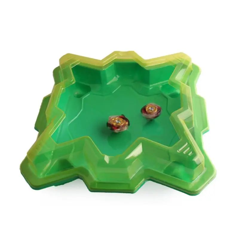 Premium New 1Pc Green Gyro Battle Disc Arena Plastic Gyro Plate Toy for Kids Children Intelligent Educational Toy Accessories