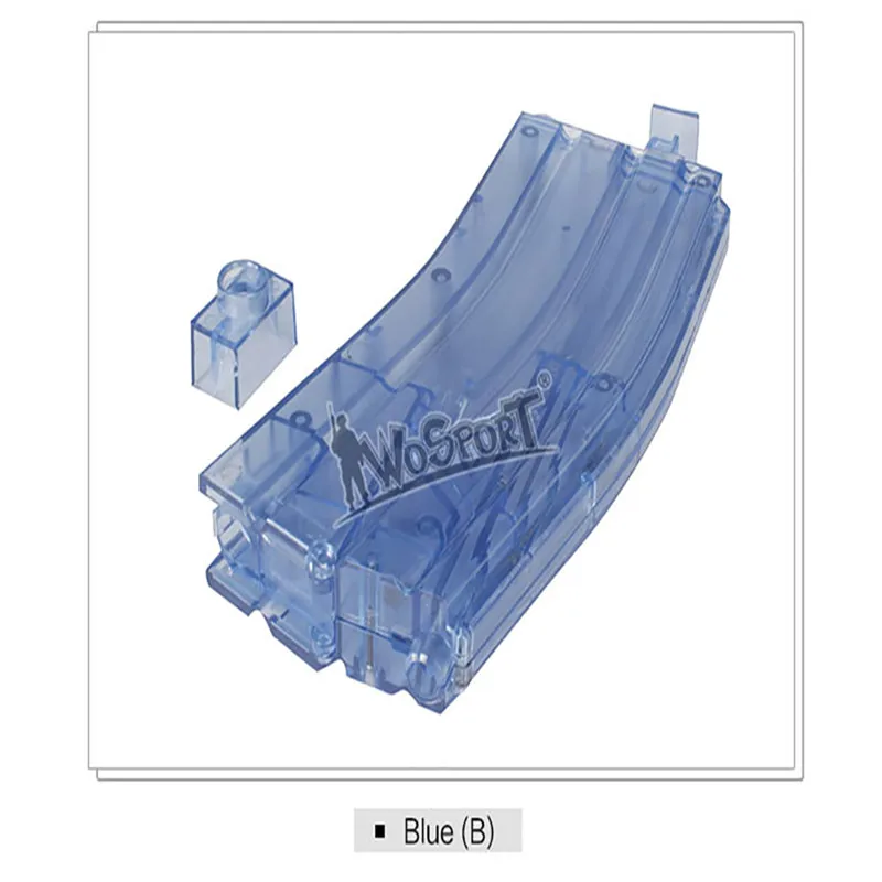 Открытый тактический пейнтбол BB коробка скоростной погрузчик красочные пластиковые 500 патронов Военная война игровое оружие случае Охотничьи аксессуары - Цвет: Синий