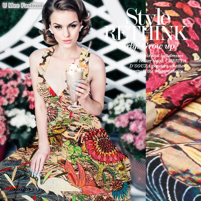 

SCD073 100% Silk Crepe De Chine/ Sunflower /Silk Fabric Mulberry Silk / Width 1.25yd Length 1.52yd Thickness 12mm Unit:Per PC