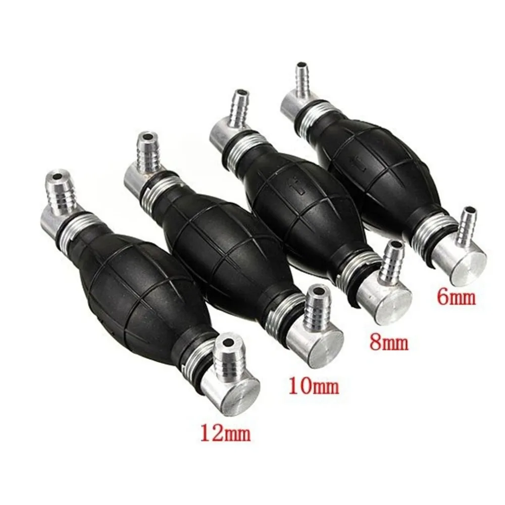 

6/8/10/12mm Black Rubber Fuel Transfer Vacuum Fuel Line Hand Primer Pump Bulb Type For Boats Tractors Cars Engine