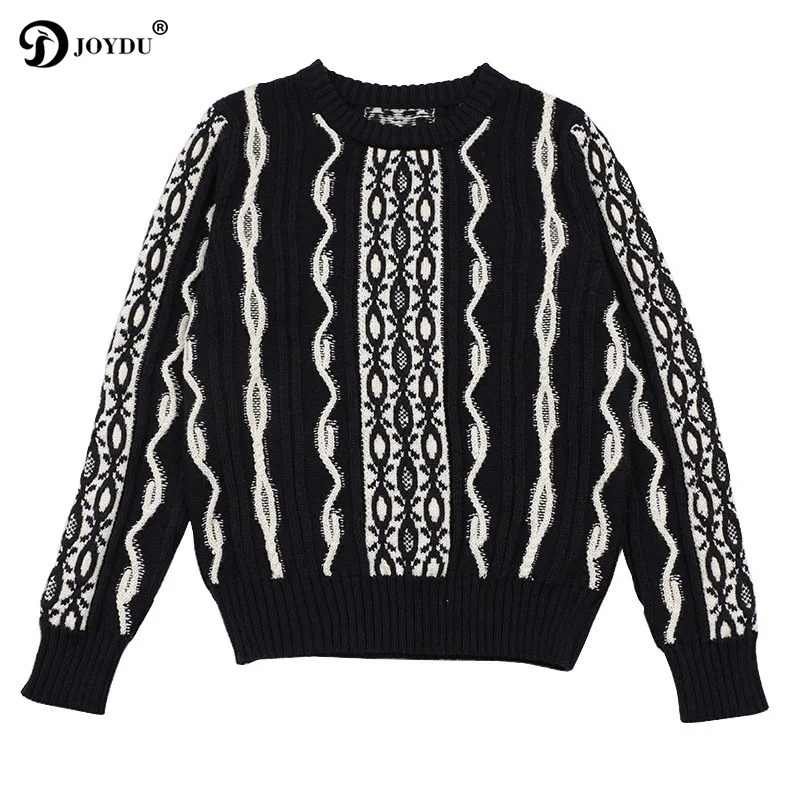 JOYDU Vintage Wool Pullover 2018 Designer Winter Sweater