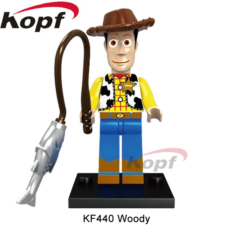 

Single Sale Jessie Figures Toy Story Cartoon Woody's Roundup Buzz Lightyear Bricks Building Blocks Children Gift Toys KF440