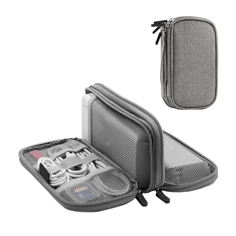 الرقمية المنظمون الإلكترونية تخزين أكياس كابلات USB مربع الأسلاك باد الهواتف شاحن الطاقة بطارية سستة مرتب حقيبة المنتجات البنود